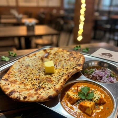 Amrisari kulcha with paneer butter masala
